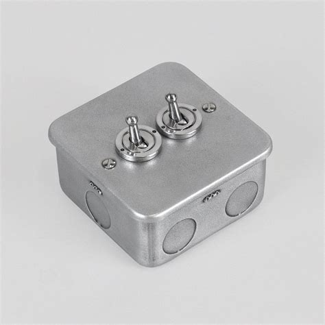 switch box metal front|metal clad toggle switch.